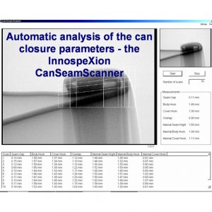 X-ray inspection of can seam – product & process control 1 can seam inspection xray